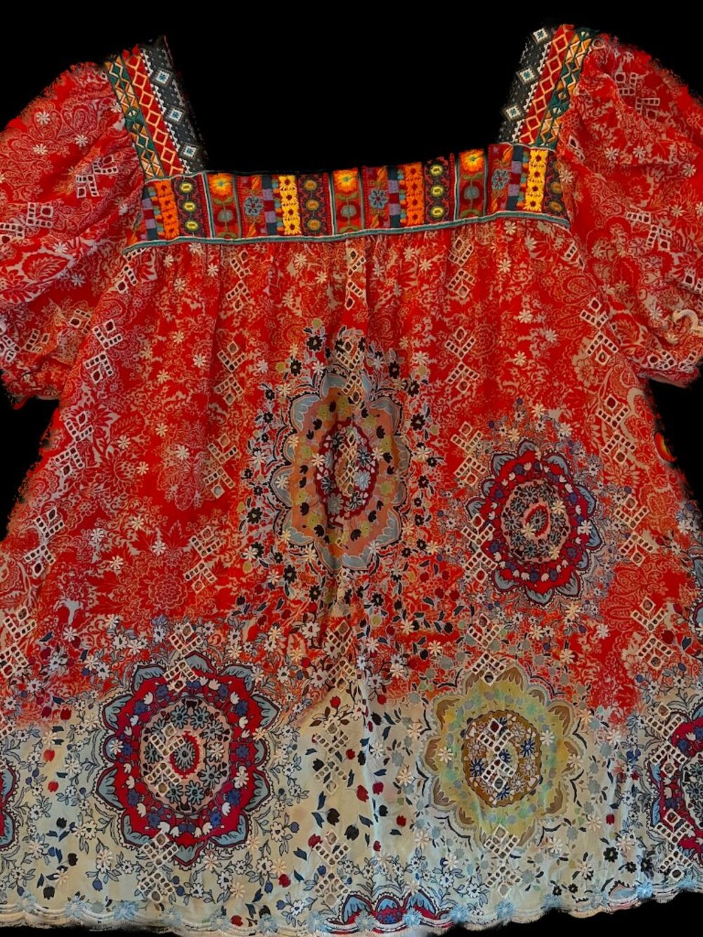 Gorgeous Johnny Was Kichica Padme blouse - LG - Picture 2 of 6